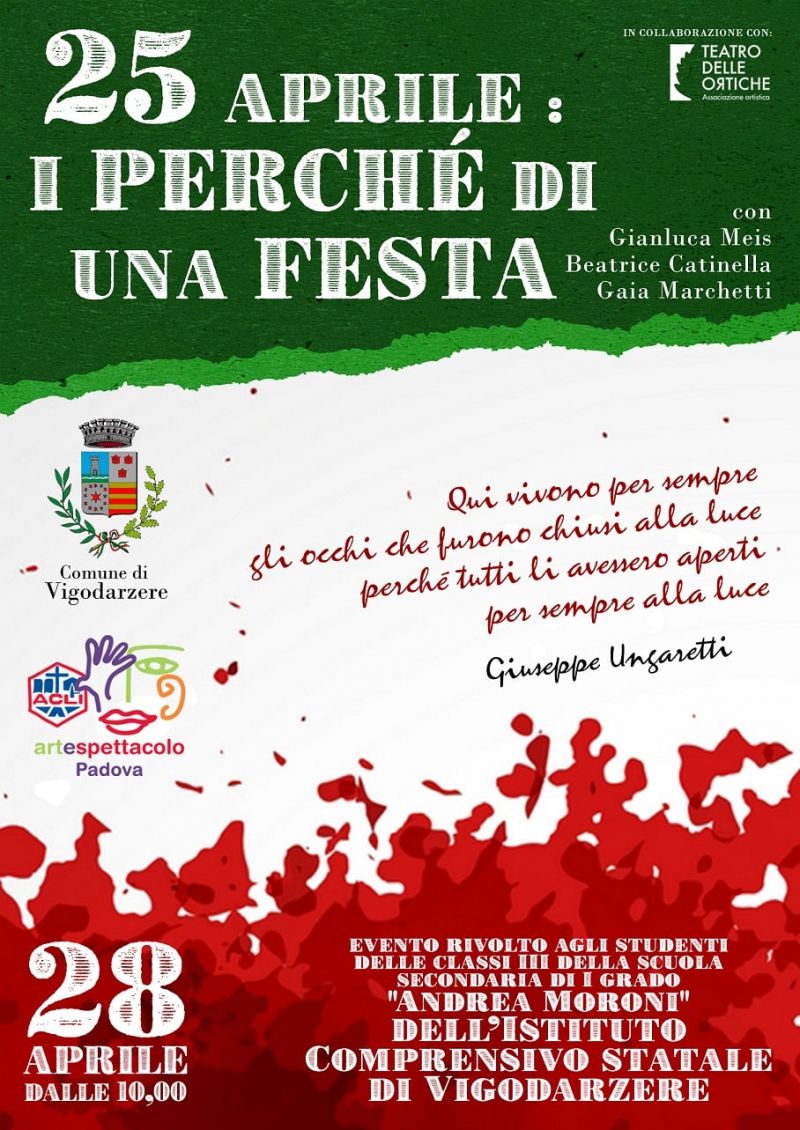 25 Aprile, I perché di una festa - Acli Arte e Spettacolo Padova (PD)