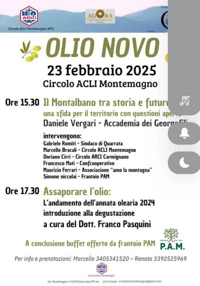 Olio Novo - Circolo Acli Montemagno (PT)