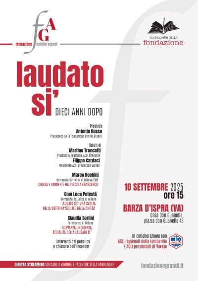 Laudato Sì: Dieci anni dopo - Barza D'Ispra (VA) - Acli Lombardia e Acli Varese (VA)
