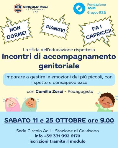 Incontri di accompagnamento genitoriale - Calvisano (BS) - Circolo Acli Calvisano (BS)