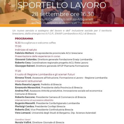 Sportello Lavoro - Acli Bresciane (BS)