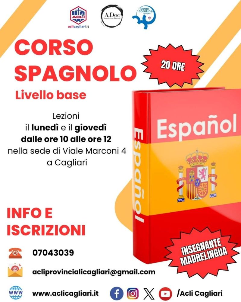 Corso Spagnolo: Livello Base - Acli Cagliari (CA)