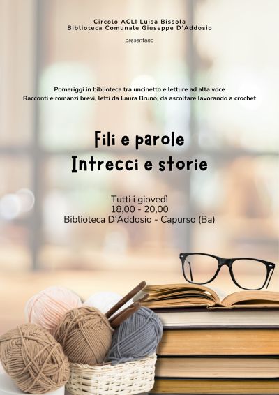 Fili e parole. Intrecci e storie - Circolo Acli Bissola (BA)