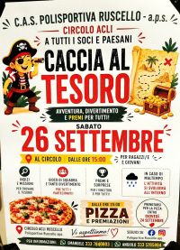 CACCIA AL TESORO - PROGRAMMA - CIRCOLO ACLI RUSCELLO (AR) - RUSCELLO (AR)