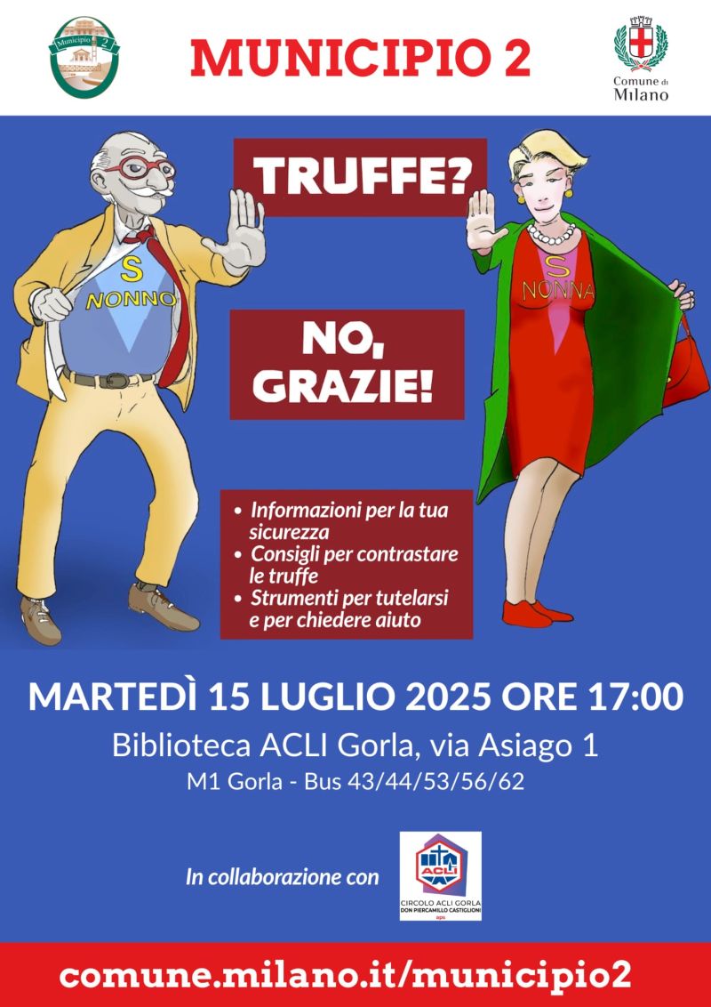 Truffe? No Grazie! - Gorla (MI9) - Circolo Acli Gorla (MI)