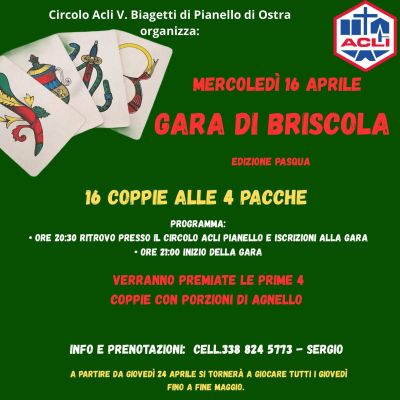 Gara di briscola - Circolo Acli Pianello di Ostra (AN)