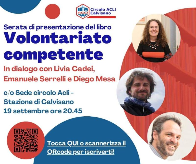 Presentazione libro &quot;Volontariato competente&quot; - Circolo Acli Calvisano (BS)