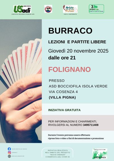 Burraco: Lezioni e partite libere - Folignano (AP) - US Acli Marche