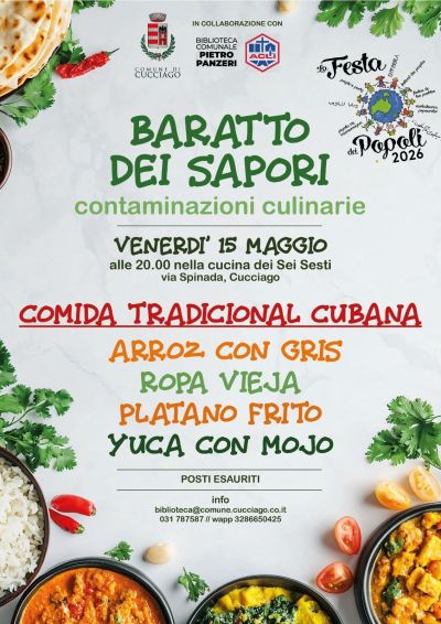 BARATTO DEI SAPORI - CONTAMINAZIONI CULINARIE - CUCCIAGO (CO)