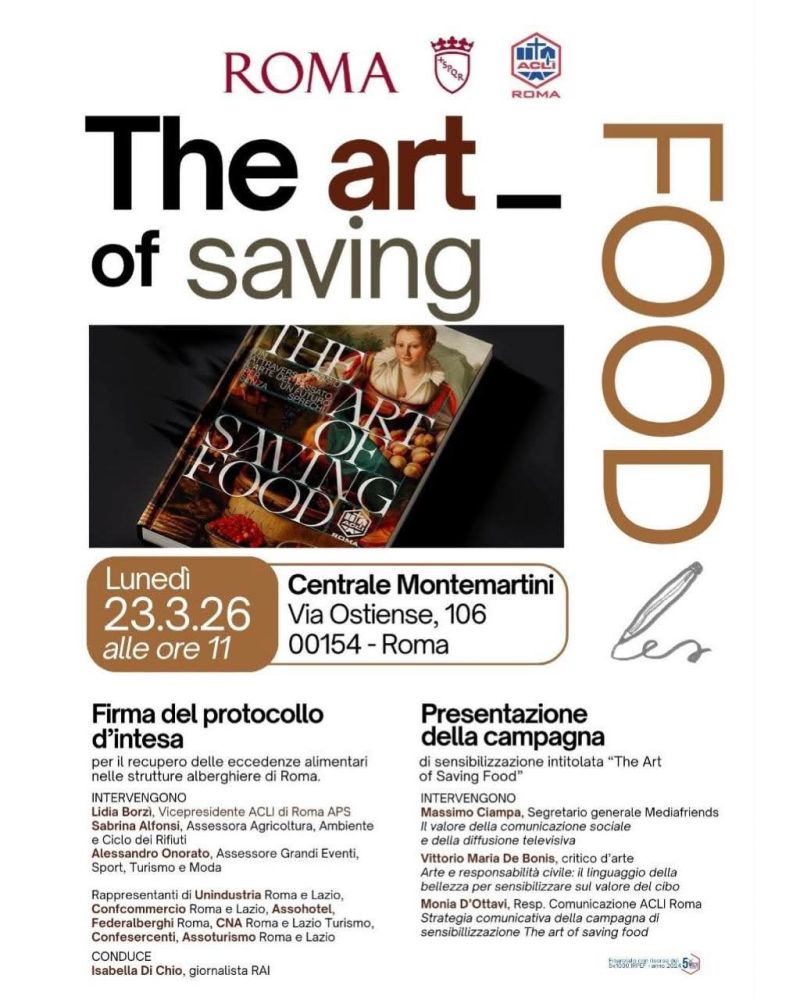 THE ART OF SAVING FOOD - ROMA