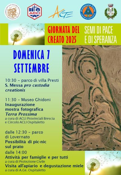 Giornata del Creato 2025: Semi di Pace e di Speranza - Ospitaletto (BS) - Acli Brescia e Circolo Acli Ospitaletto (BS)