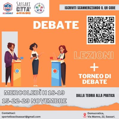 Lezioni + Torneo di Debate - Acli Sassari (SS)