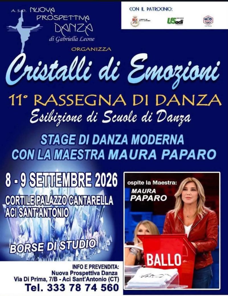 CRISTALLI DI EMOZIONI - 11° RASSEGNA DI DANZA - ACI SANT'ANTONIO (CT) - ACLI CATANIA - US ACLI CATANIA