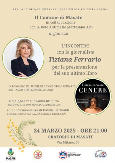 L'incontro con la giornalista Tiziana Ferrario - Circolo Acli Masate e Basiano (MI)