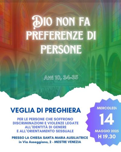 Dio non fa preferenze di persona - Acli Venezia (VE)