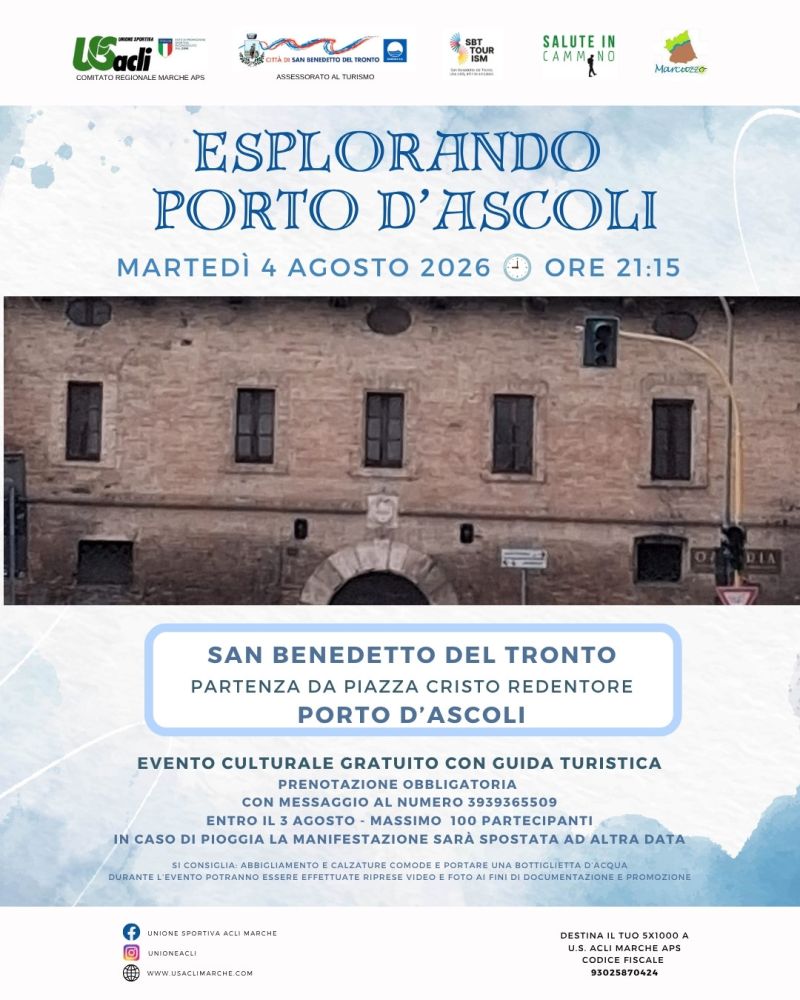 ESPLORANDO PORTO D'ASCOLI - SAN BENEDETTO DEL TRONTO (AP) - US ACLI MARCHE