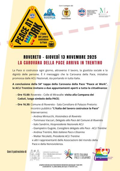 La Carovana della Pace - Rovereto - Acli Trentine (TN)