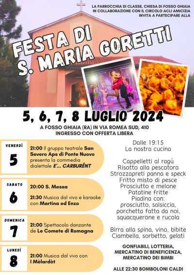 Festa di S. Maria Goretti - Circolo Acli Amicizia (RA)