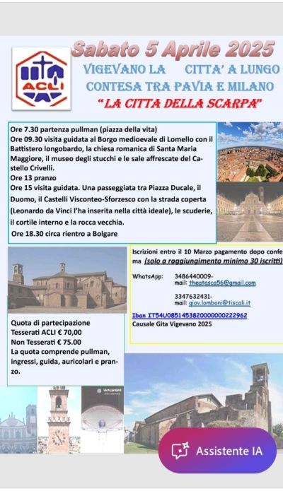 Vigevano, la città a lungo contesa tra Pavia e Milano - Circolo Acli Bolgare (BG)