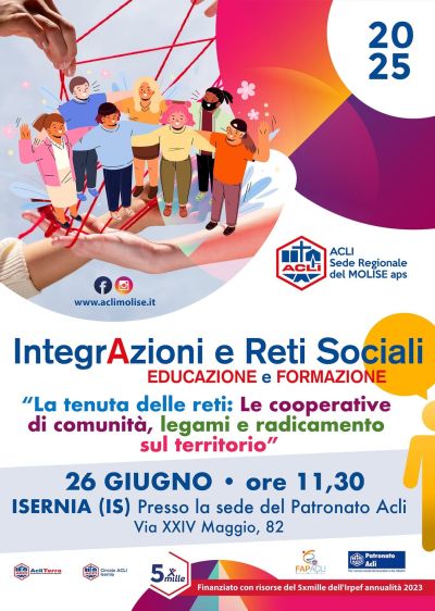 La tenuta delle reti: Le cooperative di comunità, legami e radicamento sul territorio - Isernia - Acli Molise
