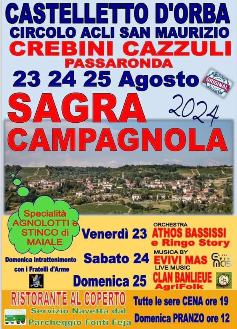 Sagra Campagnola - Circolo Acli San Maurizio (AL)