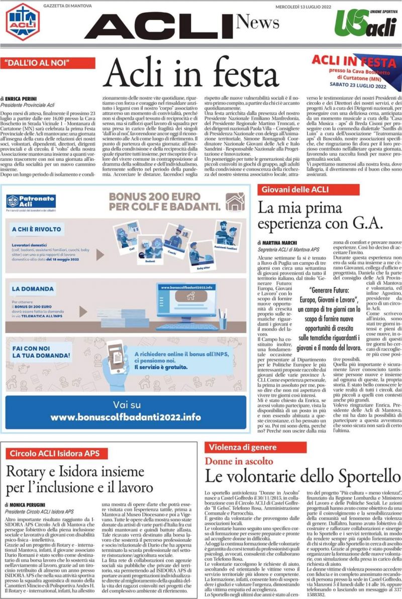 Acli news - Acli Mantova