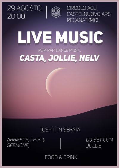 Live Music - Recanati (MC) - Circolo Acli Recanati (MC)