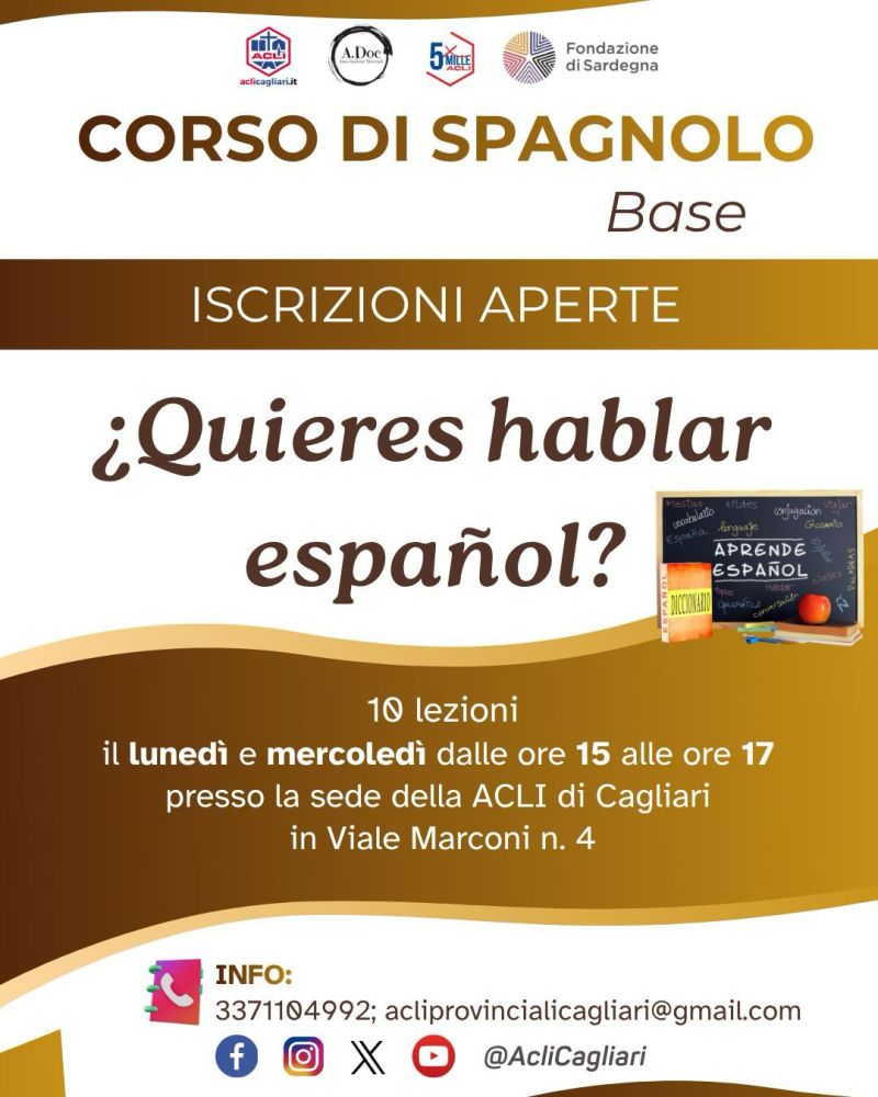 CORSO DI SPAGNOLO BASE - CAGLIARI