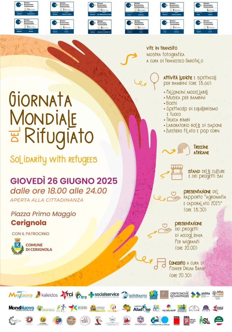 Giornata Mondiale del Rifugiato - Cerignola (FG) - Acli Foggia (FG)