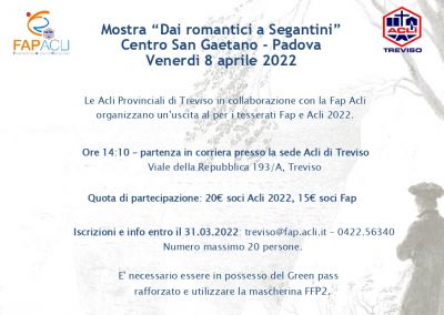 Dai romantici a Segantini - Acli Treviso (TV)