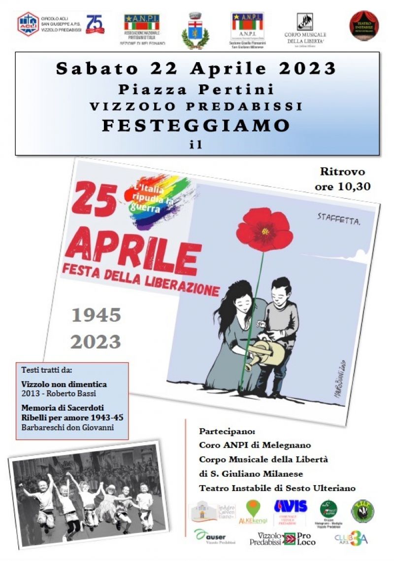25 Aprile: Festa della Liberazione - Circolo Acli &quot;San Giuseppe&quot; di Vizzolo Predabissi (MI)