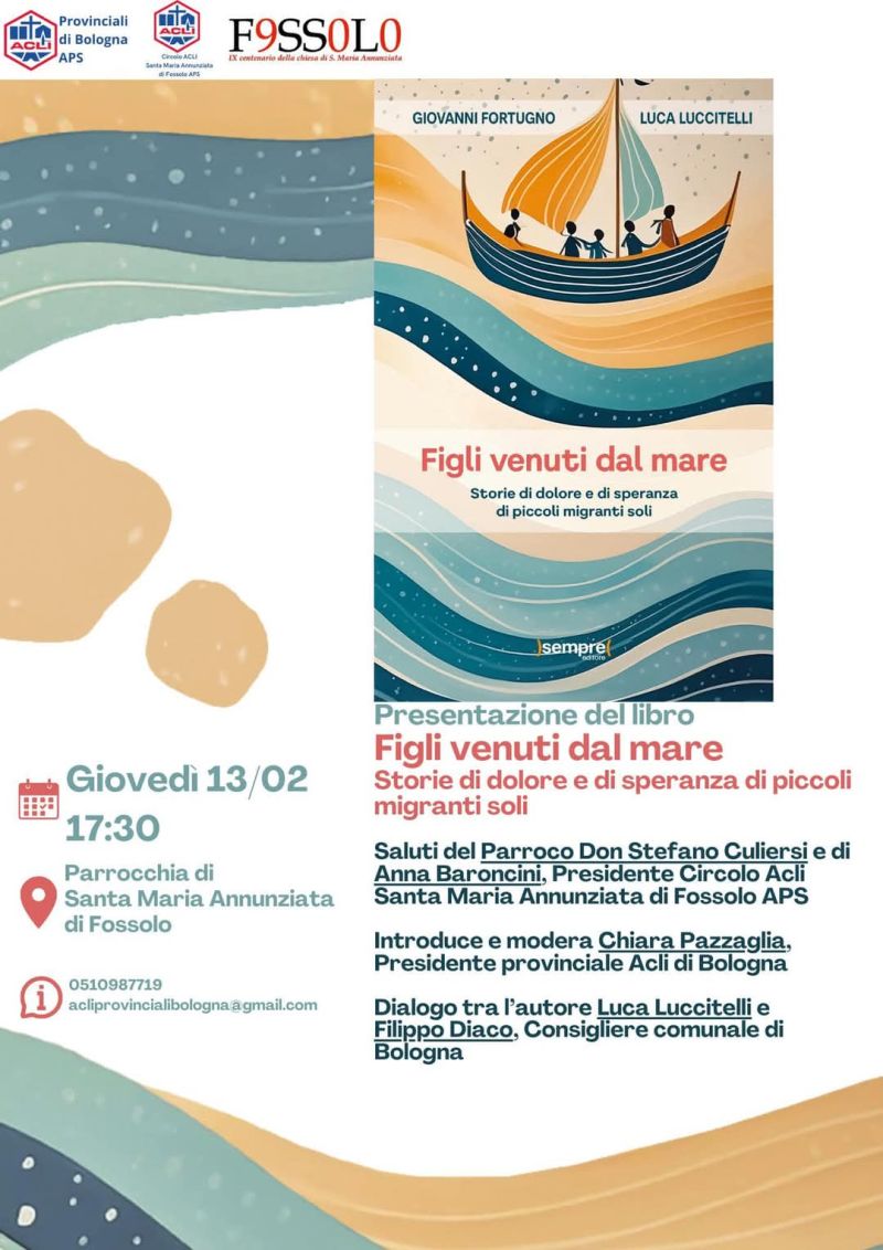 Presentazione del libro "Figli venuti dal mare" - Acli Bologna (BO)