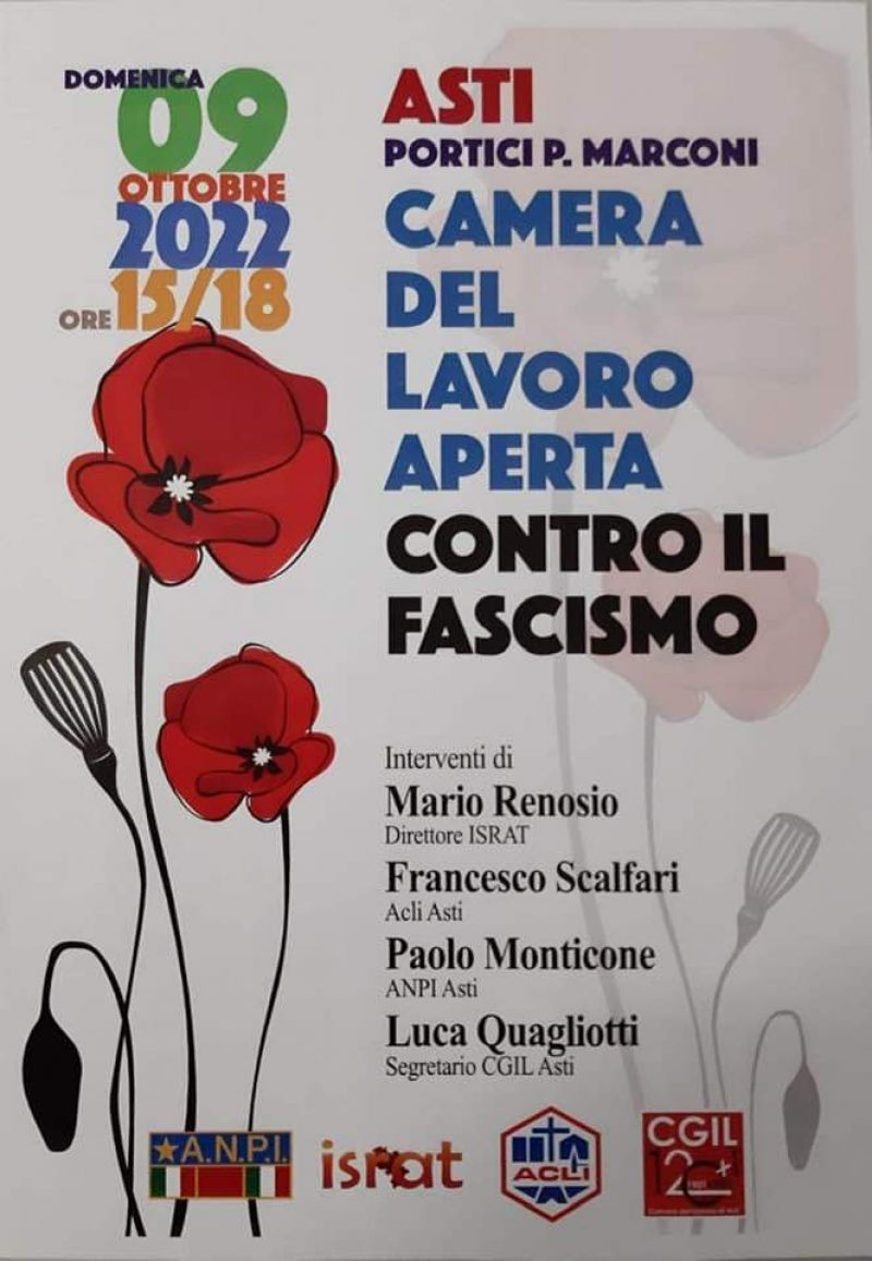 Camera del lavoro aperta contro il fascismo - Acli Asti (AT)
