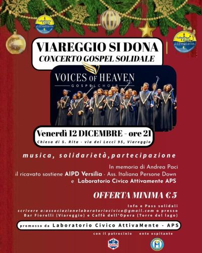 Viareggio Si Dona: Concerto Gospel Solidale - Viareggio - Acli Pisa e Lucca (PI)