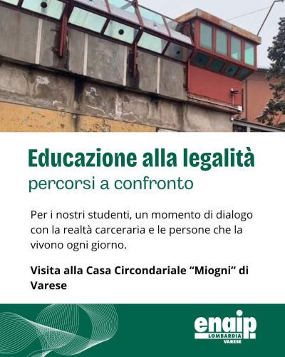 EDUCAZIONE ALLA LEGALITA' PERCORSI A CONFRONTO - VARESE
