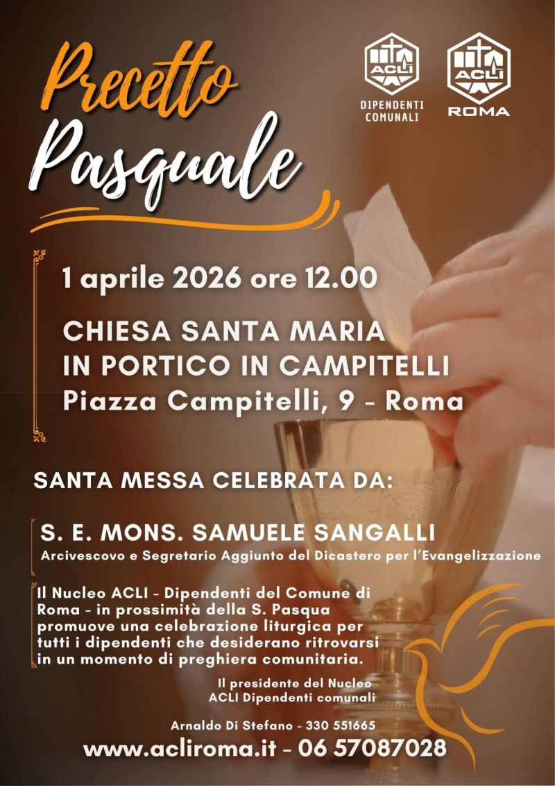 PRECETTO PASQUALE - CELEBRAZIONE LITURGICA - ROMA