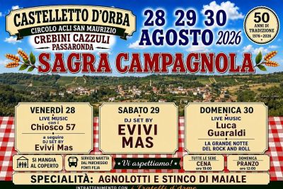 SAGRA CAMPAGNOLA - CIRCOLO ACLI SAN MAURIZIO - CASTELLETTO D'ORBA (AL)
