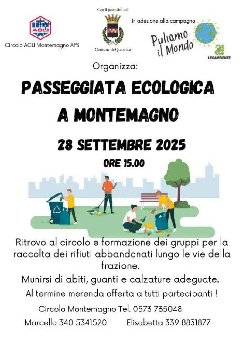 Passeggiata Ecologica Montemagno - Montemagno (PT) - Circolo Acli Montemagno (PT)