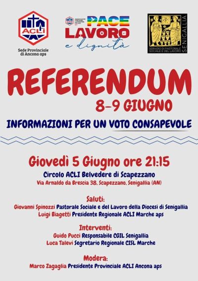 Referendum 8-9 giugno - Scapezzano Senigallia (An)