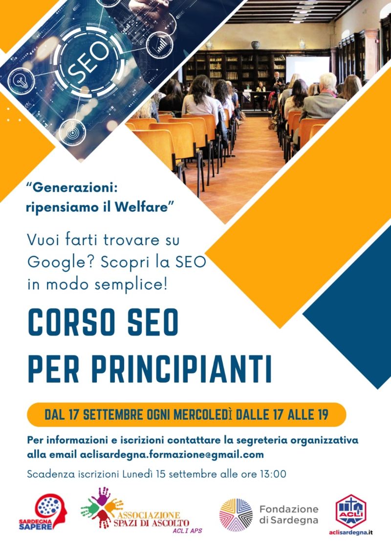 Corso SEO per principianti - Cagliari - Acli Sardegna