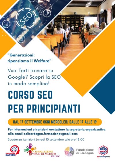 Corso SEO per principianti - Cagliari - Acli Sardegna