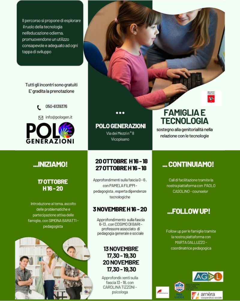 Famiglia e Tecnologia - Vicopisano (PI) - Acli Pisa e Lucca (PI)