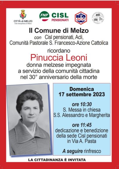 Ricordiamo Pinuccia Leoni - Circolo Acli Melzo