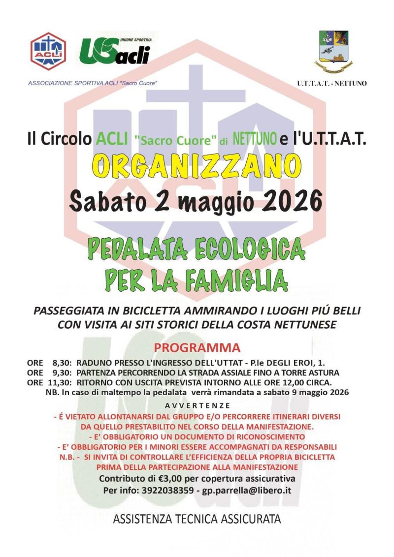 PEDALATA ECOLOGICA PER LA FAMIGLIA - NETTUNO (RM)