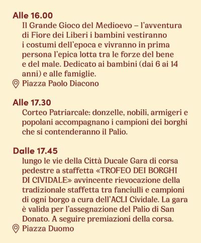 Trofeo dei Borghi di Cividale - Cividale (UD) - Circolo Acli Cividale e Acli Udine (UD)
