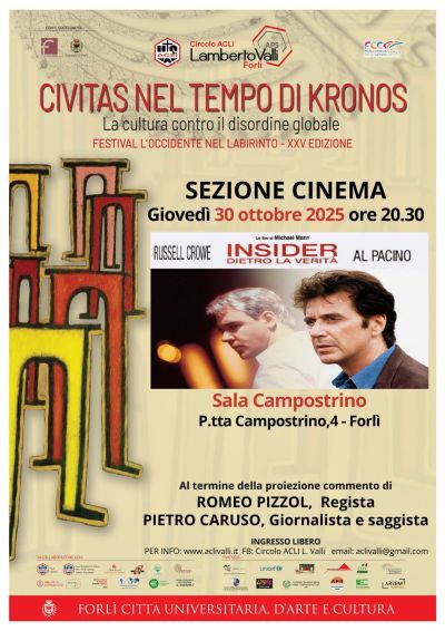 Civitas Nel Tempo Di Kronos: Sezione Cinema - Forlì - CircoloAcli L. Valli (FC)