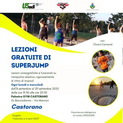 Lezioni Gratuite di Superjump - Castorano (AP) - US Acli Marche
