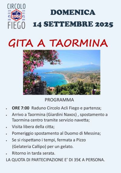 Gita a Taormina - Taormina - Circolo Acli Fiego (CS)
