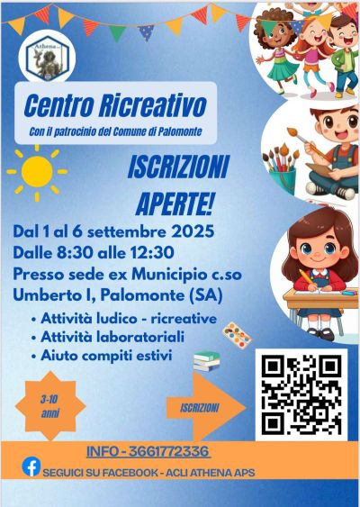 Centro Ricreativo - Palomonte (SA) - Circolo Acli Athena e Acli Salerno (SA)