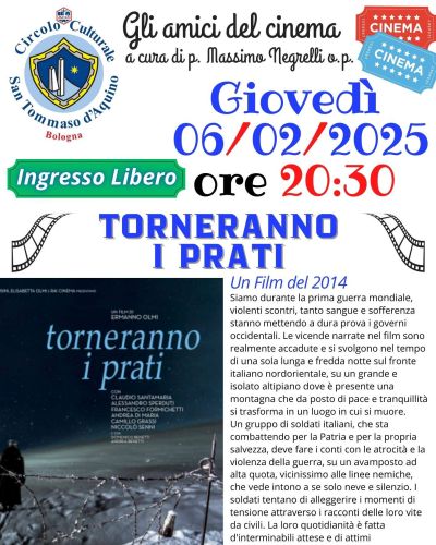 Proiezione film "Torneranno i prati" - Circolo Acli San Tommaso d'Aquino (BO)